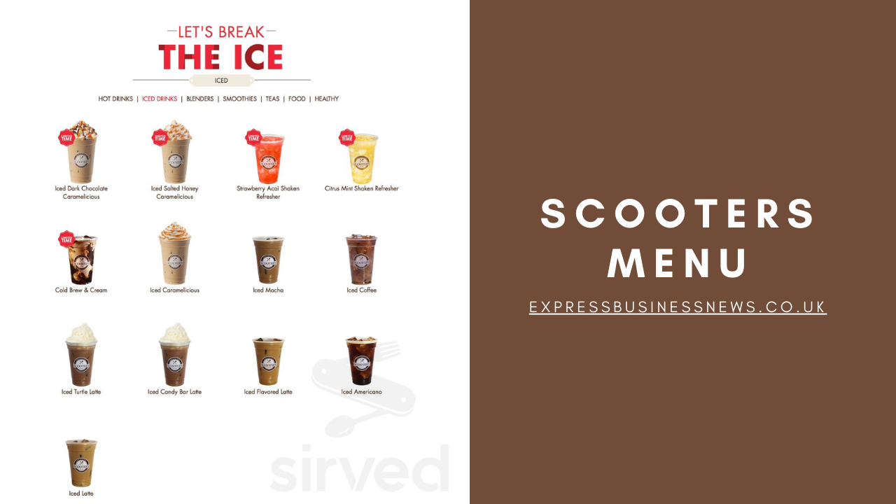 Scooters Menu