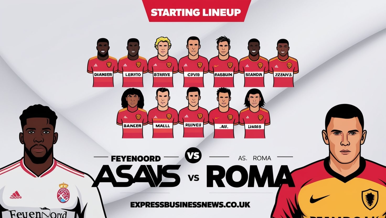 Feyenoord vs AS Roma Lineups