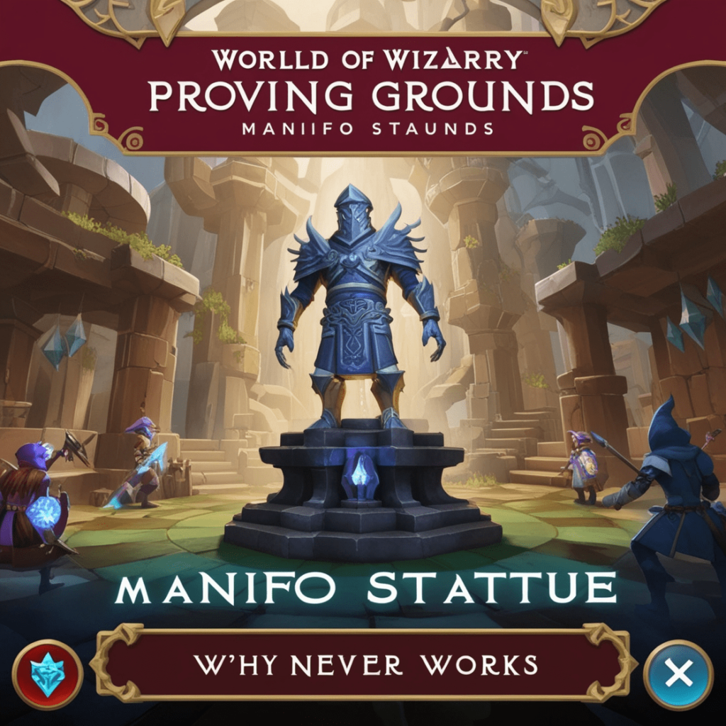 Wizardry Proving Grounds Manifo Statue Never Works