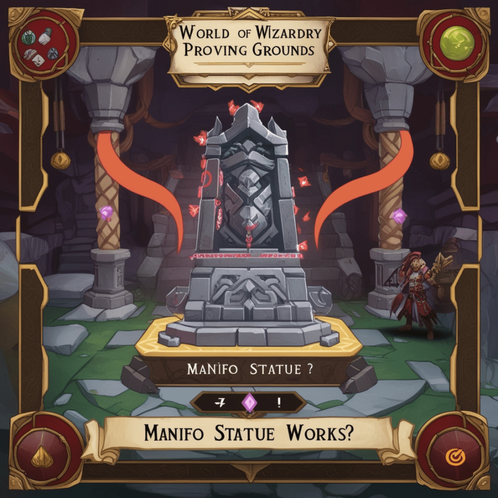 Wizardry Proving Grounds Manifo Statue Never Works